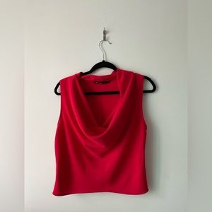 ZARA red top